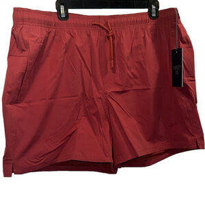 VRST Shorts, NWT, SZ XXL, Waist 21”, L17”, In 5”, Pockets, Brick Red Color